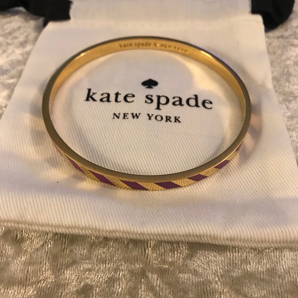 GIFTED Kate Spade Purple and Gold Bangle Bracelet - Picture 5 of 8